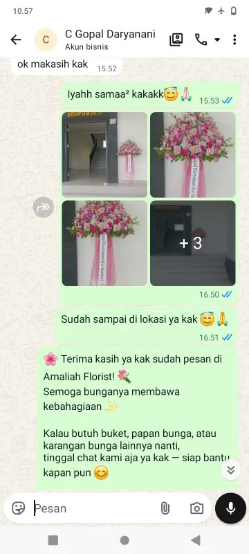 Pengiriman Karangan Bunga Satriyan Tersono
